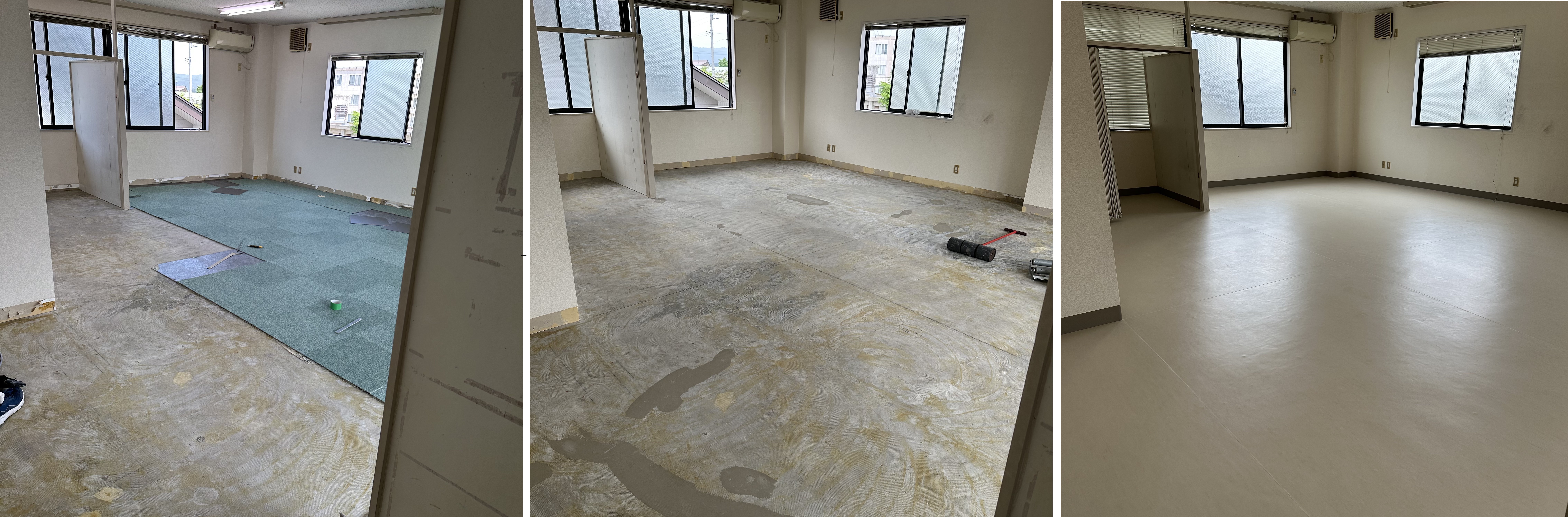 貸事務所のリフォーム工事です。大きな面積が変わるとイメージも変わります。